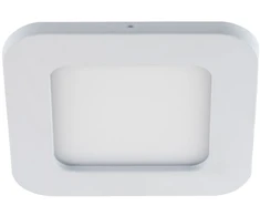 Struhm LED įleidžiamas plonas geležinis kvadratinis 16 mm baltas 6 W