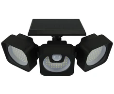 Struhm LED lempa su judesio jutikliu ir saulės baterija, sirena LED 7 W cw