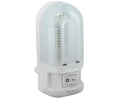 Naktinis LED šviestuvas STRUHM, IP20, 1W, 6500K, 59lm, baltos sp., 7,7 x 4,7 x 10,4 cm