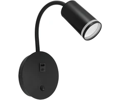Struhm Sieninis šviestuvas Gu10 Zula USB A USB C juodas
