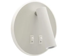 Struhm Sieninis šviestuvas OTELLO LED 6W+3W baltas, apvalus