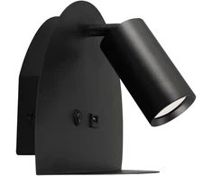 Struhm Sieninis šviestuvas / taškinis šviestuvas MOBI Gu10 USB juodas