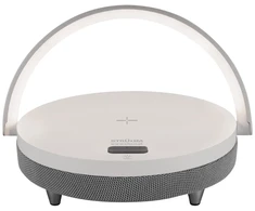 Struhm SMD LED lemputė, belaidis įkroviklis, SATURN garsiakalbis, baltas