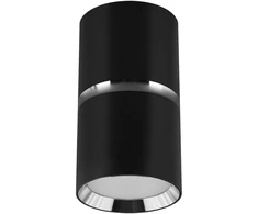 Lubinis šviestuvas Struhm Spotlight / lubų šviestuvas Dior DWL Gu10 juodas / chromas apvalus