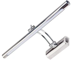 Struhm IDEUS sieninis šviestuvas ANITA 00015 Ideus vonios kambario sieninis šviestuvas su metalinėmis juostelėmis, galerija, LED, 8W, 4000K, virš veidrodžio, IP44, chromuotas