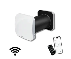 Sieninis mini rekuperatorius BSK Zephyr 60 m³/h, WiFi, Ø160 mm