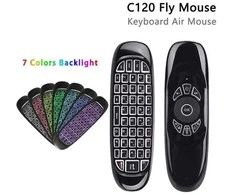C120 air pelė Blacklit (tinka tv priedėliams - tv box)