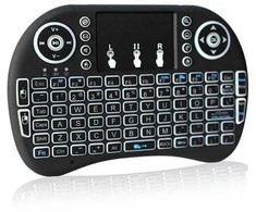 i8 backlit mini klaviatūra (tinka tv priedėliams - tv box)