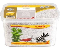 Sera Aquarium kraikas Žvyras Baltas O 1 - 3 mm 6 l, baltas