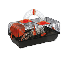 Būris - Placek Cage Libor juodas, accessories oranžinis, 50.5*28*21cm