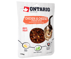 ONTARIO vištienos ir sūrio užkandžiai katėms