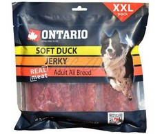 ONTARIO minkšti anties skanėstai šunims, 500g