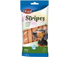 Gardums suniem - Trixie Stripes with poultry, 10 gab., 100 g.