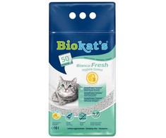 Gimborn Smiltis kaķu tualetēm - Biokats Bianco Fresh, 10 L