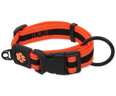 Antkaklis - Placek Active šunų antkaklis Fluffy M, oranžinis, 2,5 x 33–48 cm