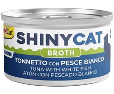 Konservuotas ėdalas katėms - Gimborn SHINYCAT TUNAS SU BALTA ŽUVIMI 70g