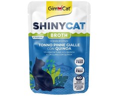 Konservuotas kačių maistas - Gimborn SHINYCAT Pouch geltonpelekis tunas su bolivine balanda 70g
