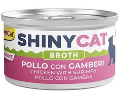 Konservēta barība kaķiem - Gimborn SHINYCAT vištiena with Shrimps 70g