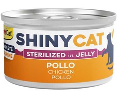 Konservēta barība kaķiem - Gimborn SHINYCAT Jelly Sterilised vištiena 70g