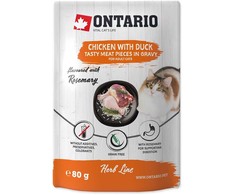 ONTARIO katės maistas su vištiena ir antiena