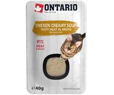 Ontario Cat Soup vištiena &amp; Cheese with ryžiai 40g (Sriuba)