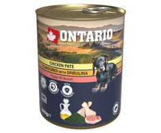 Ontario Puppy Vištienos paštetas su Spirulina ir Lašišų aliejumi 800g
