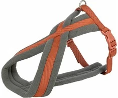 Krūtinės diržas - Trixie Premium touring petnešos, ilgis: 60-100 cm / 25 mm, rūdžių spalvos