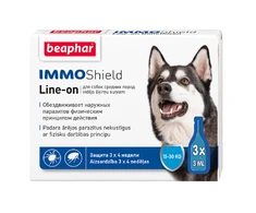 Beaphar Antiparazitiniai šunų lašai Immo Shield 1 pipetė vidutinėms veislėms