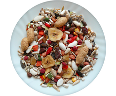 Placek Barība lielajiem papagaiļiem – Avicentra food deluxe feed for big parrots, 1kg