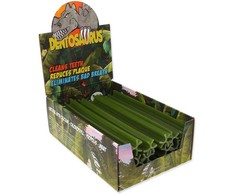 Šunų skanėstas – Mr. Dental demonstracinės dentozauro lazdelės su chlorofilu, ilgis 21 cm, 20 vnt.