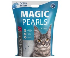 Placek Silikona pakaiši kaķu tualetei – Magic Pearl Ocean Breeze, 16 l