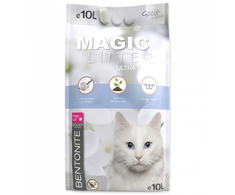 Placek Smiltis kaķu tualetēm - Magic Litter Bentonite Ultra Baltas, 10 l.