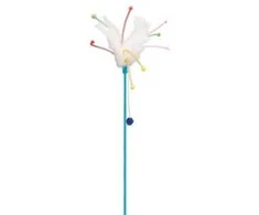 Rotaļlieta kaķiem : Trixie Playing stick with feathers, plastikas, catnip, 41 cm