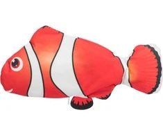 Trixie Žaisliukas žuvytėms, žaislas katėms, balta/raudona/juoda, 26 cm, su katžole