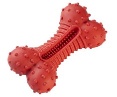 Rotaļlieta suņiem - Gimborn DOG Raudonas TITAN CURVY BONE
