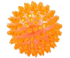 Šunų žaislas - Placek žaislinis šunų fantazijos kamuoliukas švilpiantis oranžinis 6 cm