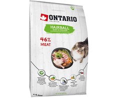 Sausā barība kaķiem - Ontario Cat Hairball, 6.5kg