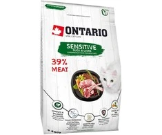 Ontario Cat Sensitive/Derma 0,4kg (Jautrioms)