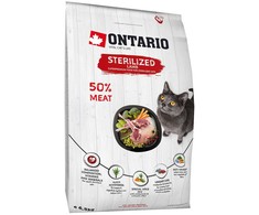 Sausā barība kaķiem - Ontario Cat Sterilised ėriena, 6.5kg