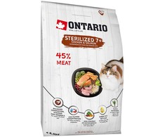 Sausā barība kaķiem - Ontario Cat Sterilised 7+, 6.5kg