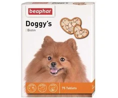 Vitamīnizēta papildbarība - Beaphar, Doggy's Biotin, 75 tabl.