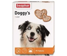 Vitamīnizēta papildbarība - Beaphar DOGGY'S Lever, 75tab.