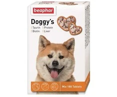 Vitamīnizēta papildbarība - Beaphar Doggy's Mix, 180 tabl.