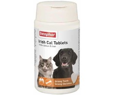 Vitamīnizēta papildbarība - Beaphar Irish Cal, 150 tab.