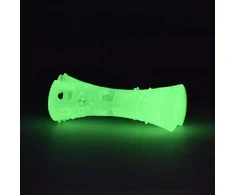 2 Glow kaulės gardžių skanėstų idėjos 15cm – fluorescencinis šviečiantis žaislas, skanėstus dozuojantis dizainas