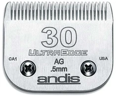 Andis UltraEdge № 30 ašmenys – tikslus 0,5 mm kirpimas, patvari plieno konstrukcija