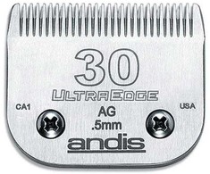 Andis UltraEdge № 30 ašmenys – tikslus 0,5 mm kirpimas, patvari plieno konstrukcija