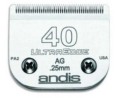 Andis UltraEdge No. 40 chirurginis ašmenys – 0.25mm tikslus plienas, ilgaamžė pjovimo briauna