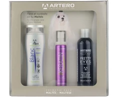 Artero Cosmetic Pack Maltese – Whitening Care Set for Baltas and Light-Colored Coats