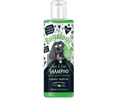 Bugalugs Alavijo ir Kivių šampūnas – raminantis drėkinamasis koncentratas, 1:10 praskiedimas, 250 ml buteliukas